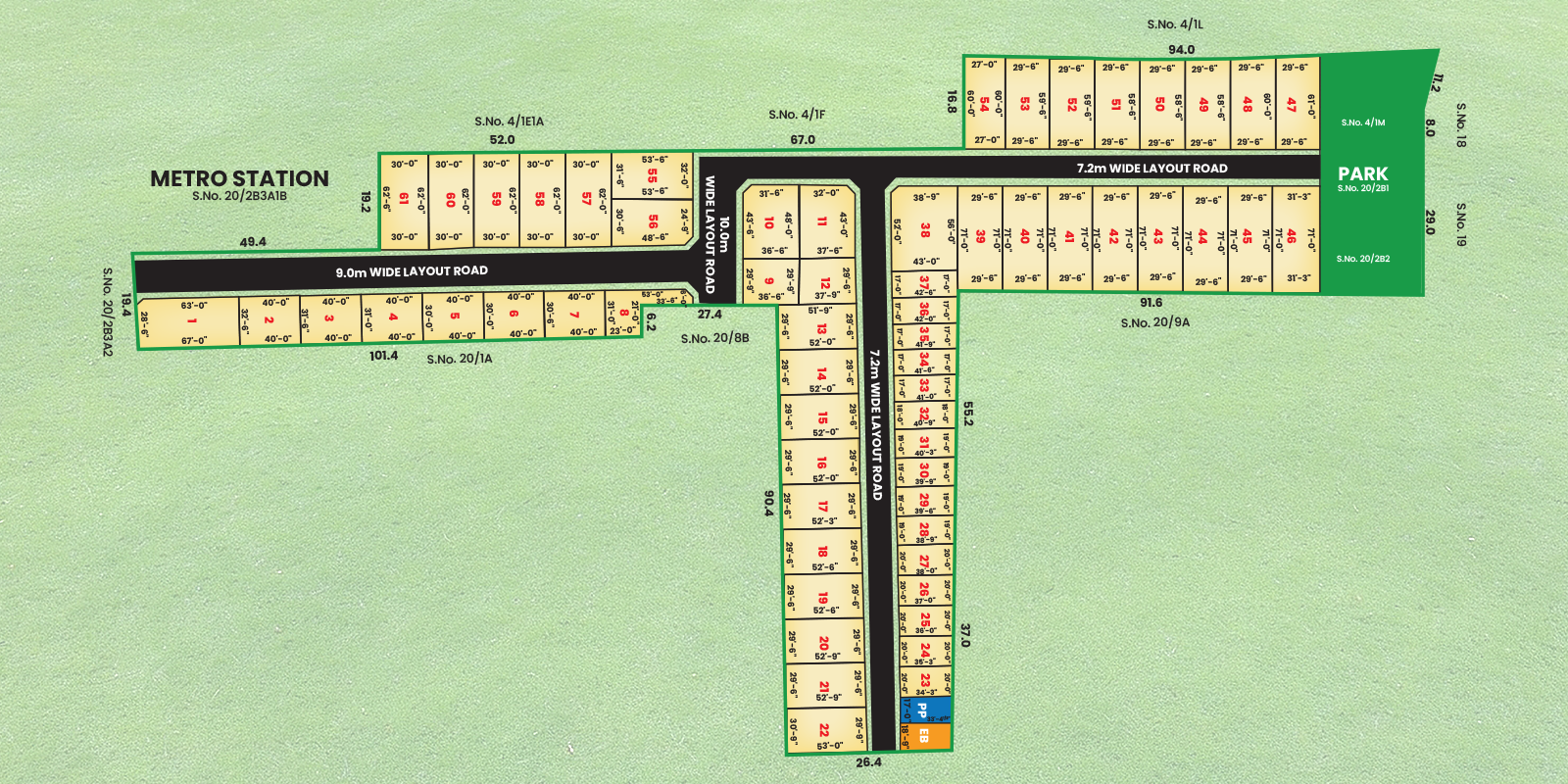 Cosmo Grand site plan showcasing the layout of luxury residential units, amenities, and green spaces.